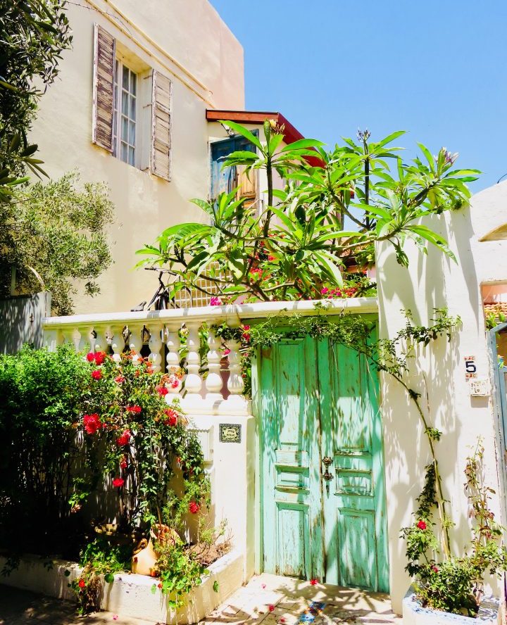 Door of Neva Tzedek House in Tel Aviv Israel ; Tel Aviv City Trip Travel Blog Inspirations