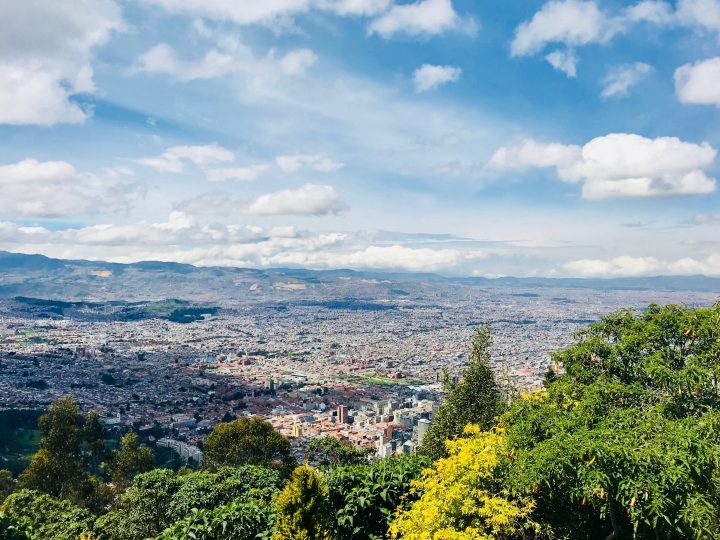 Overview over Bogota Colombia; Colombia Travel Blog Inspirations