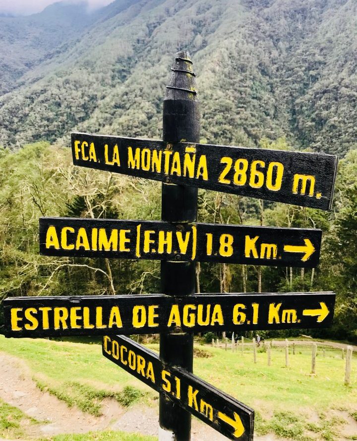 Travel route signs for Colombia; Colombia Travel Blog Inspirations