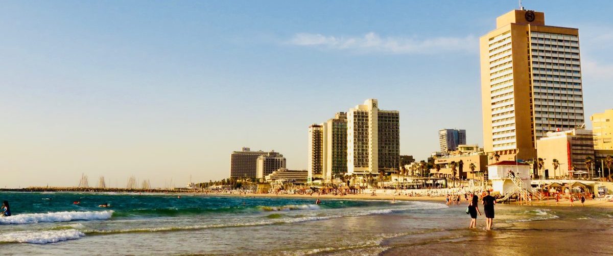 Beachfront overview over Tel Aviv Israel ; Tel Aviv City Trip Travel Blog Inspirations