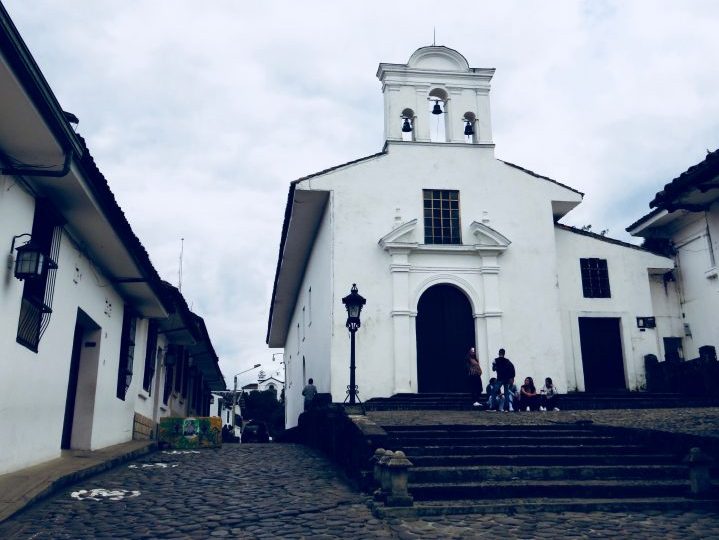 White Church in Colonial Poyayán Colombia; Colombia Travel Blog Inspirations