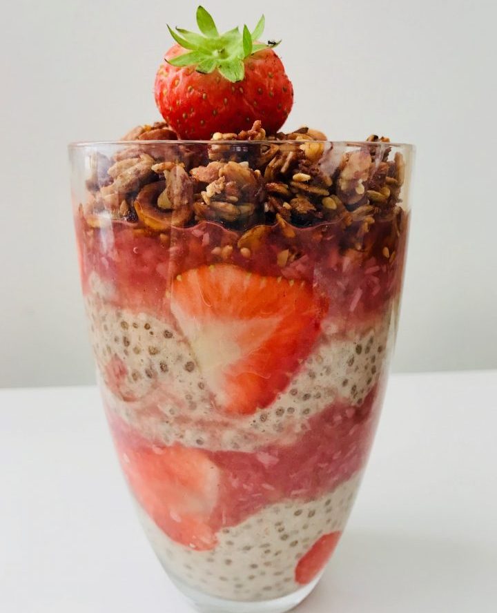 Strawberry Chia Pudding breakfast Meal; Healthy Food recipes and inspirations Blog