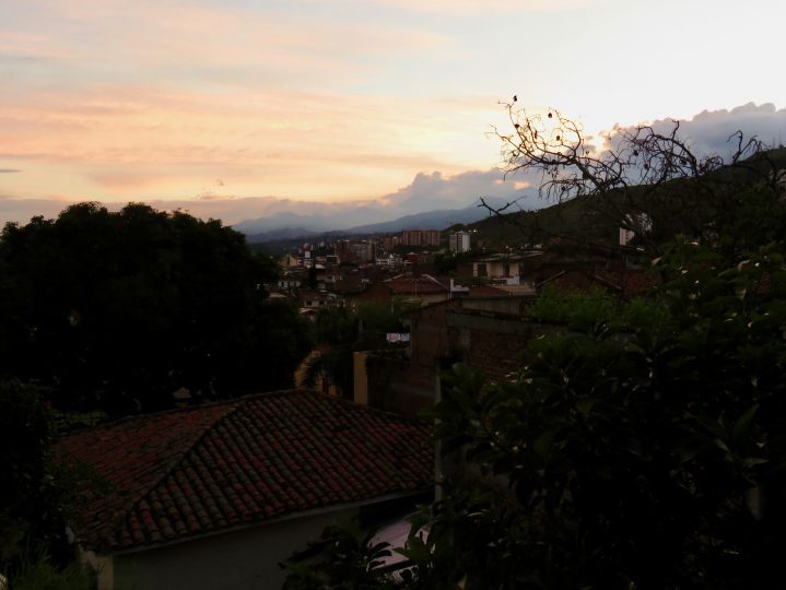 Sunset over Cali Colombia; Colombia Travel Blog Inspirations