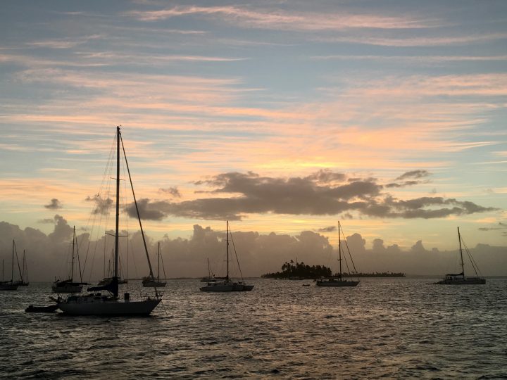 Sunset Sailing through the San Blas Islands Panama; Panama Travel Blog Inspirations