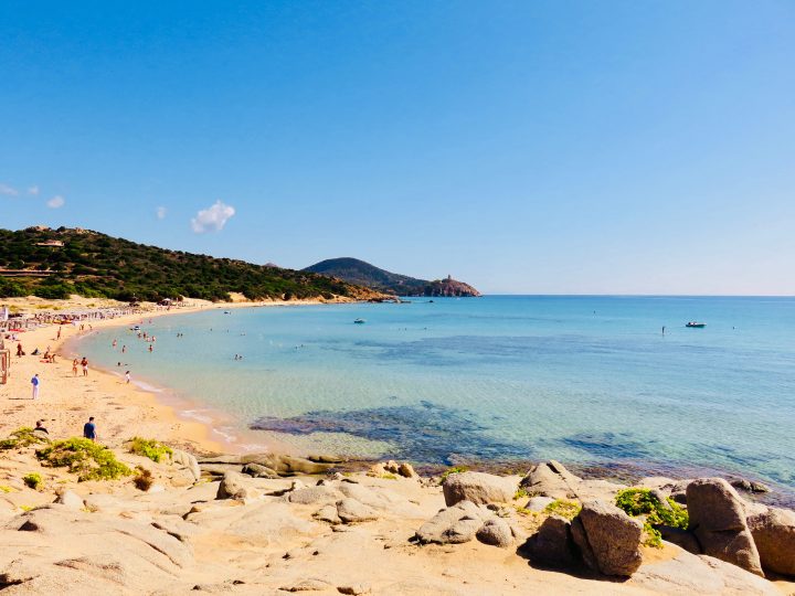 Chia beach in South Sardinia, Sardinia Travel Blog Inspirations