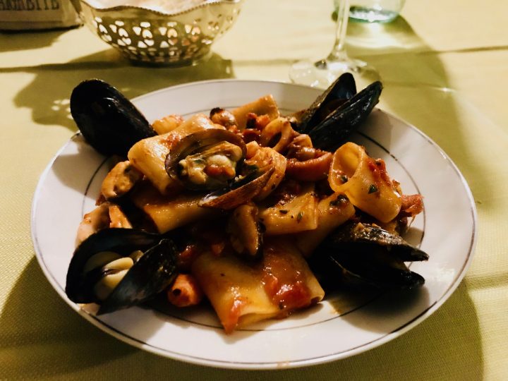 Pasta Clams while traveling in Sardinia, Sardinia Travel Blog Inspirations