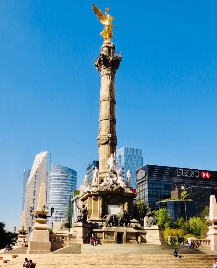 Angel Indepencia monument in Mexico City, Mexico Travel Blog Inspirations