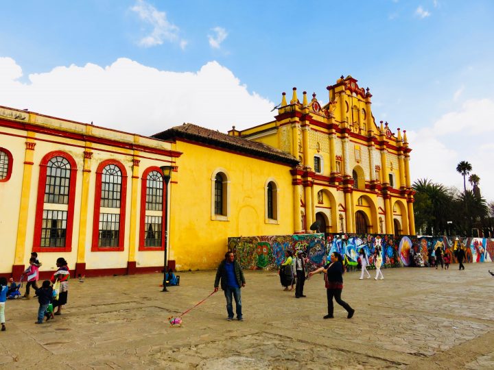 Yellow Cathedral in San Cristobal de Las Casas Mexico, Mexico Travel Blog Inspirations