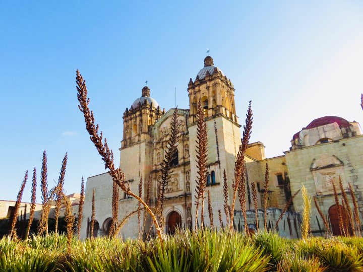 Church Santa Domingo outside in Oaxaca Mexico, Mexico Travel Blog Inspirations