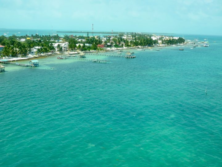 Caye Caulker from above Belize, Belize Travel Blog