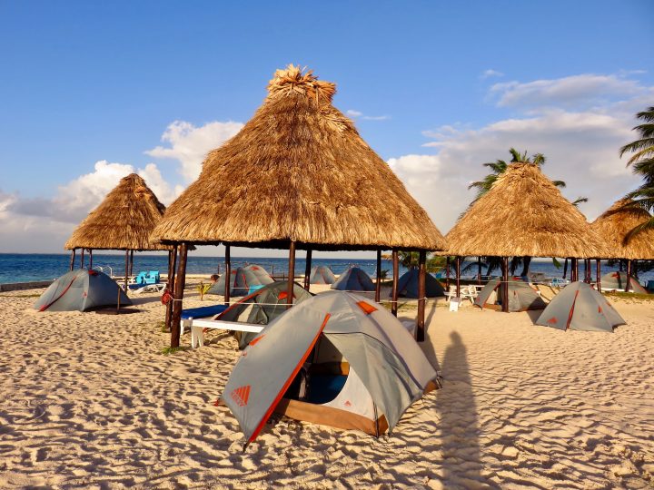 Sleeping in tent on Rendezvous Caye during Sailing tour Raggamuffin Belize, Belize Travel Blog