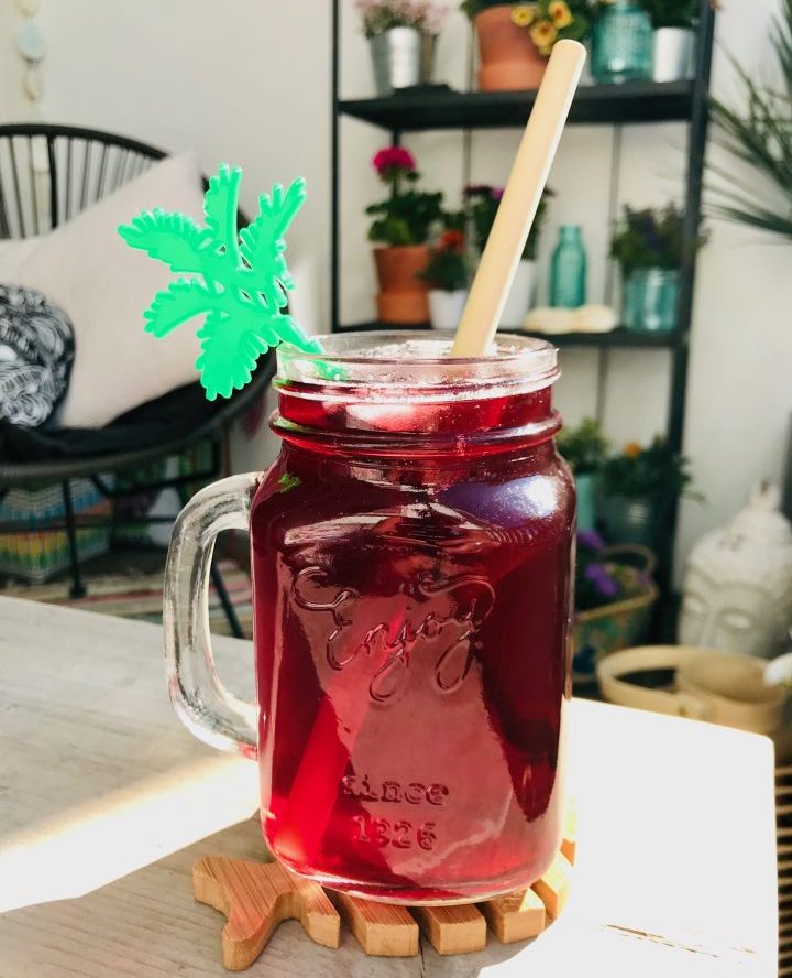 Refreshing drink: Hibiscus Agua de Jamaica made with Soaked dried Hibiscus flowers Food Healthy Food recipes and inspirations