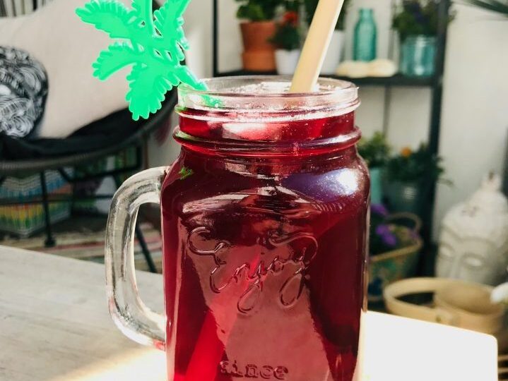 Refreshing drink: Hibiscus Agua de Jamaica made with Soaked dried Hibiscus flowers Food Healthy Food recipes and inspirations