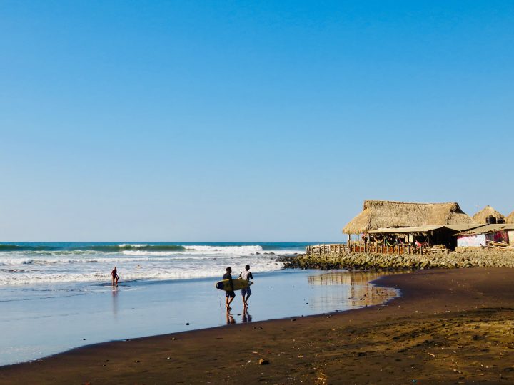 Beach with surf in El Zonte El Salvador, El Salvador Travel Blog