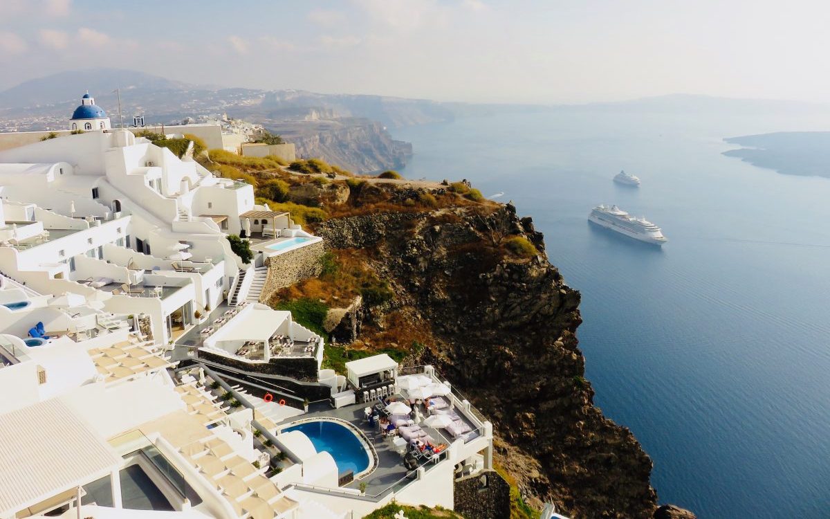 Santorini spectacular view Greece, Greek Cyclades Travel Blog