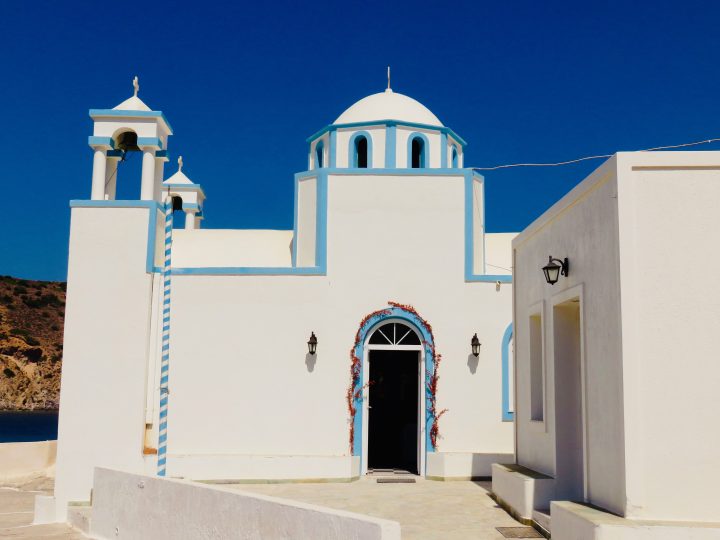 Beautiful Church Milos Greece, Greek Cyclades Travel Blog