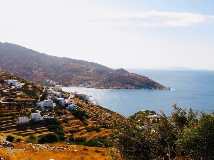 Overview of Mylopotas Beach on Ios Beach, Greek Cyclades Travel Blog