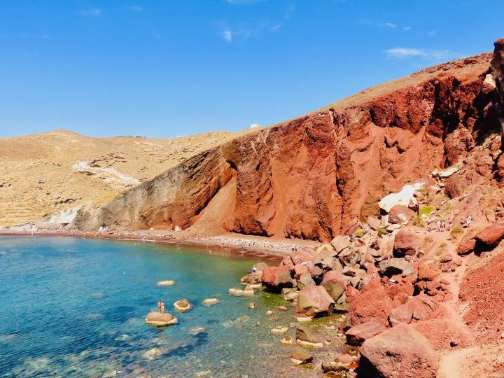 Red Beach Santorini Greece, Greek Cyclades Travel Blog