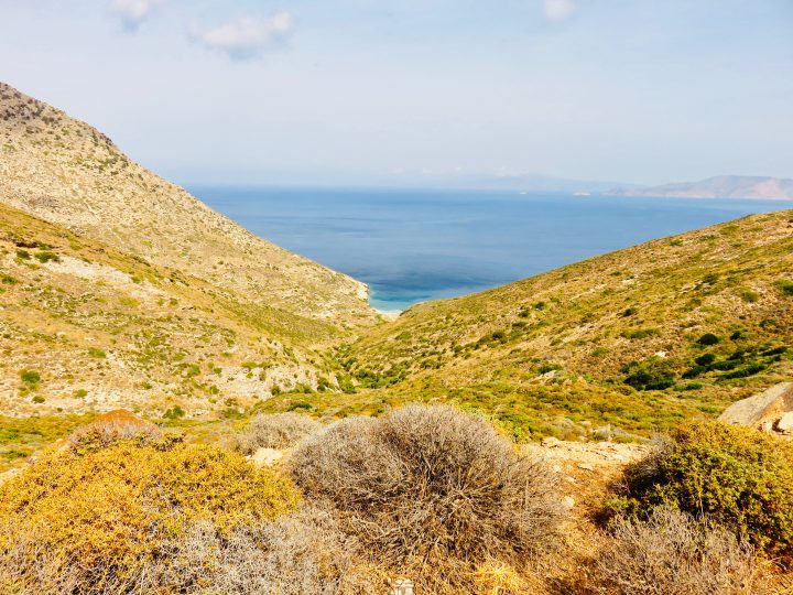 Viewpoint during motor trip Ios Greece, Greek Cyclades Travel Blog