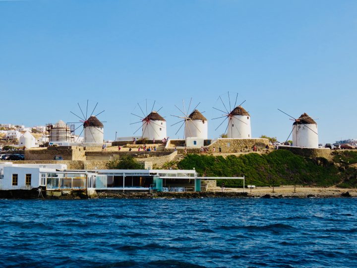 Famous five Windmills Mykonos Greece, Greek Cyclades Travel Blog