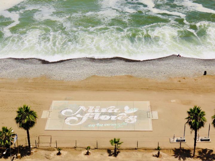 Miraflores sign at the Beach Lima Peru, Travel blog Peru