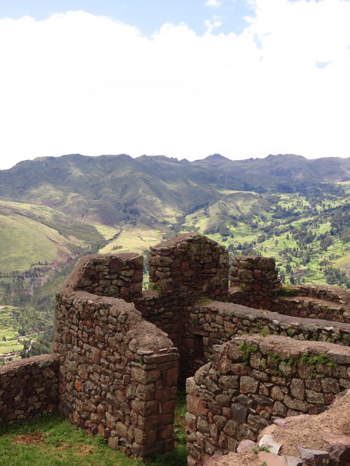 Archeological site the Pisac Ruins in the Sacred Valley Peru, Travel Blog Peru