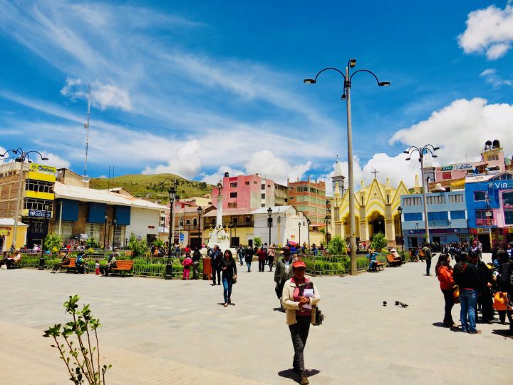 Puno square Peru, Travel Blog Peru