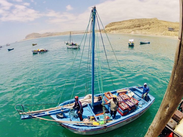 Fischerboat Organos Mancora Peru, travel blog Peru