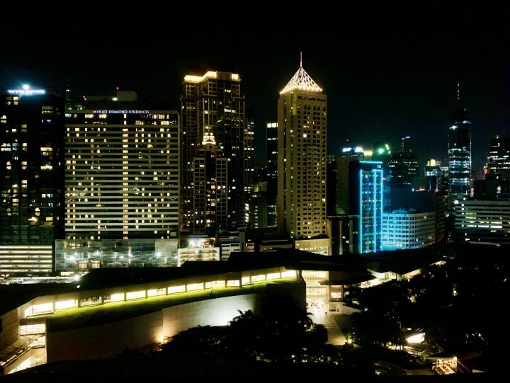 Skyline of Manila by night, Manila Philippines Travel Blog