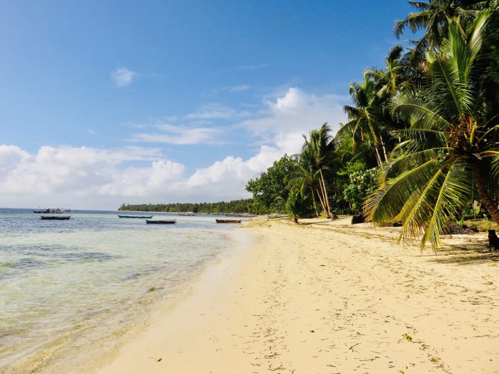 Beach in front of Soultibe accommodation Surfing Siargao Philippines Travel Blog