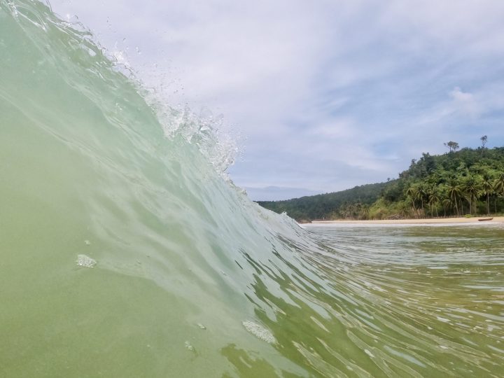 Nacpan Beach Wave El Nido Palawan Philippines Travel Blog