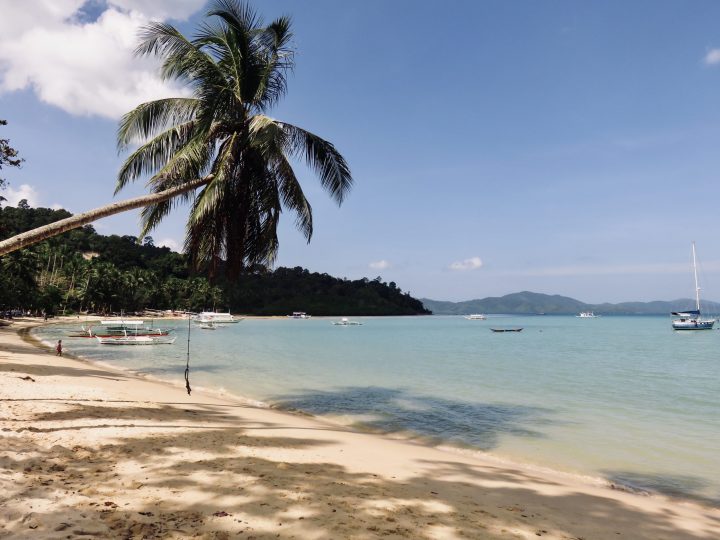 Overview beach Palm Port Barton Palawan Philippines Travel Blog