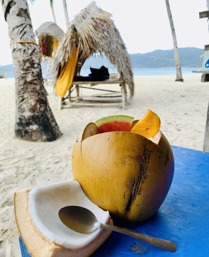 Coconut breakfast Food TAO Experience Philippines Travel Blog