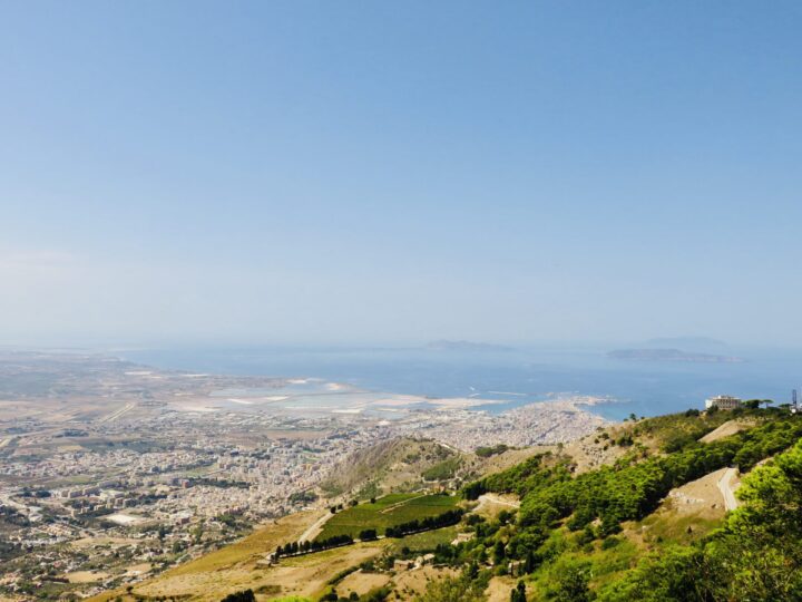 View over Trapani from Erice Northwest Italy Travel Blog