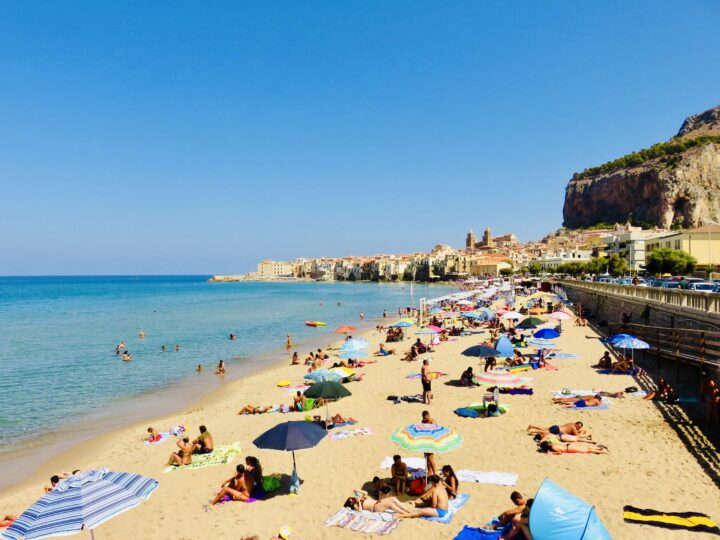 Cefalu Beach Tyrrhenian Coast North Sicily Italy Travel Blog