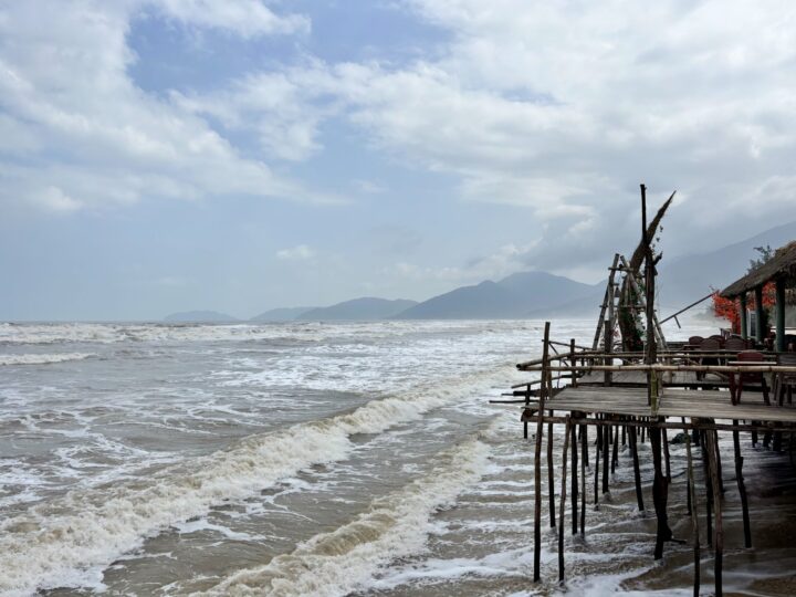 Beach at lunchbreak Easyrider Travel Blog Vietnam