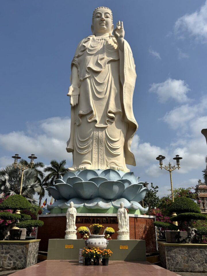 Buddha 1 Vinh Trang Pagoda Mekong Delta Can Tho Travel Blog Vietnam Asia