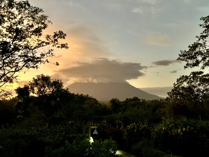 Isla Ometepe Sunset view Volcano Nicaragua Travel Tips and Travel Inspirations Blog