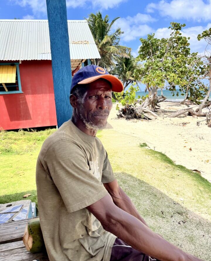 Local Coconut Man Little Corn Island Nicaragua Travel Blog