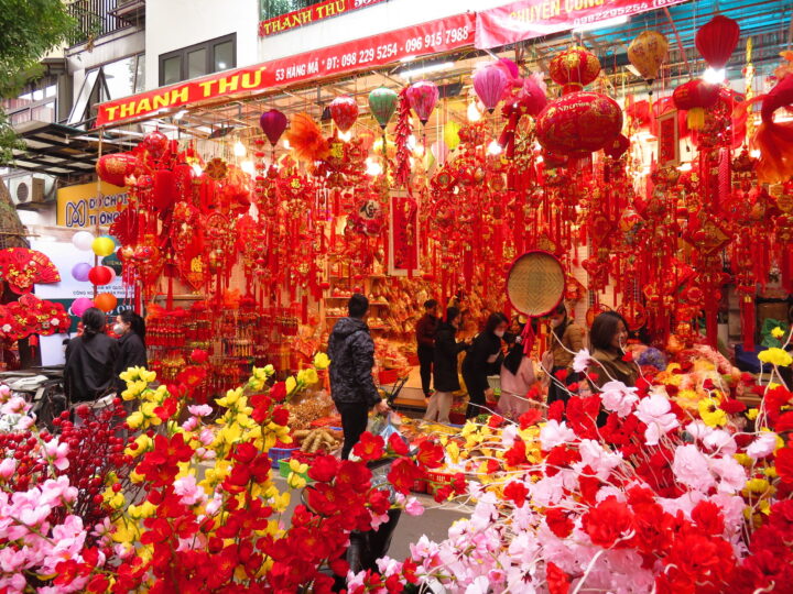 Market Hanoi Travel Blog TET Vietnam Asia