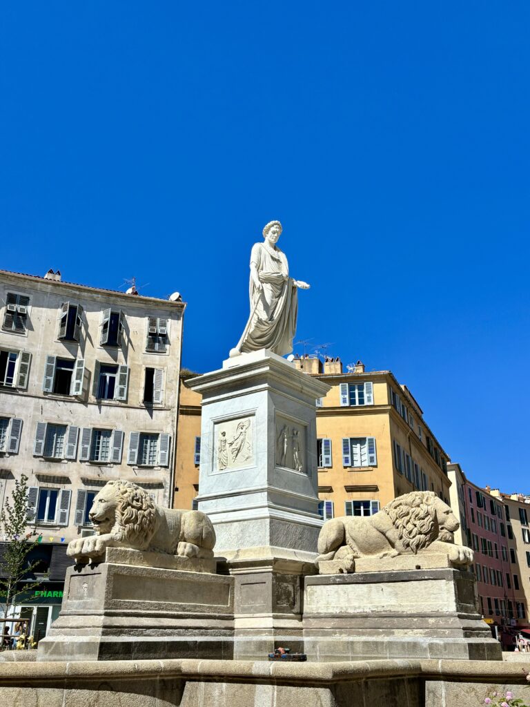 Napoleon marble Ajaccio Northwest Corsica Travel Blog France