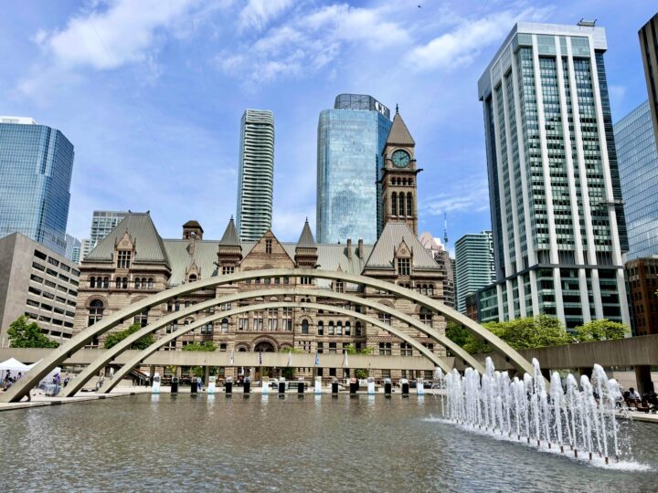 Nathan Philips Square Bike Tour Toronto City Trip Toronto Canada
