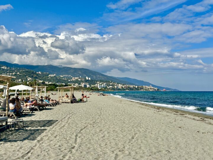 Plage de L'Arinella Bastia Corsica Travel blog France