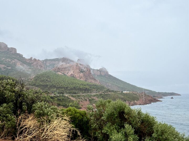 Red cliffs coastal ride Travel Blog Cannes Grasse Antibes Cote d'Azur France