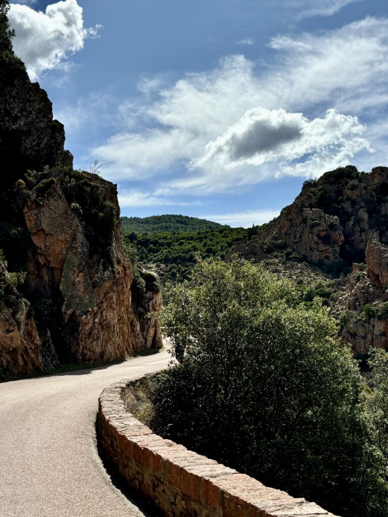 Small roads Piana Corsica Travel blog France