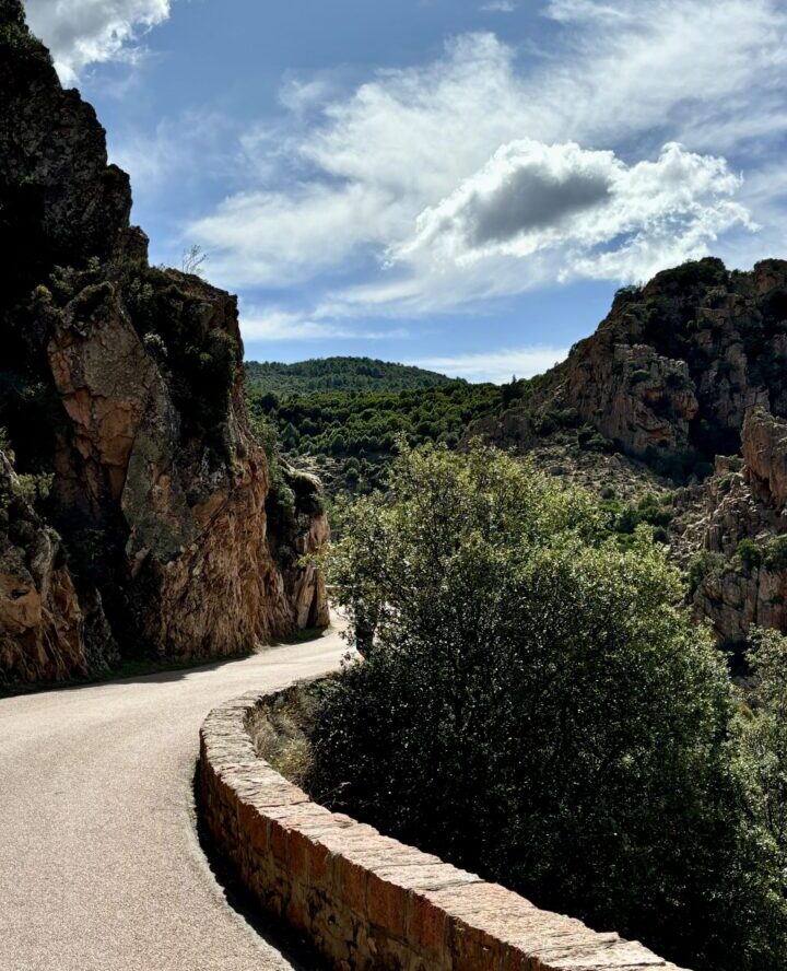 Small roads Piana Corsica Travel blog France