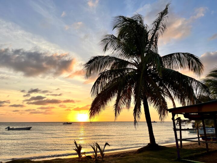 Sunset Little Corn Island Nicaragua Travel Blog