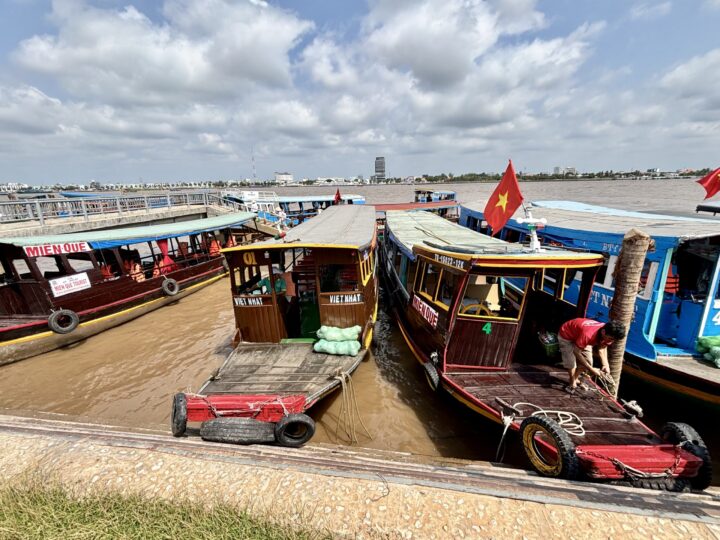 Transport Boats Mekong Delta Can Tho Travel Blog Vietnam Asia