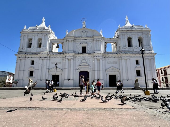 White Church front Leon Nicaragua Things to do Travel Tips and Travel Inspirations Blog