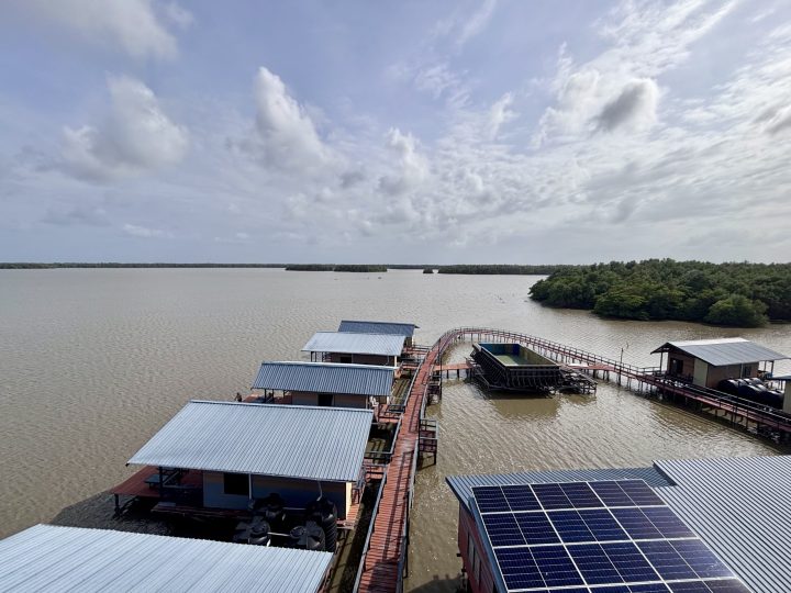 Akira Overwater Resort seen from the lookout tower in Bigi Pan